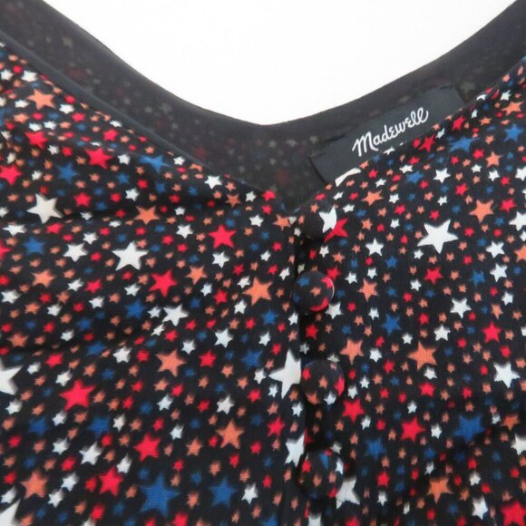 MADEWELL Button-Down Cami in Starry Night Starry Dark Mediterranean - Size 0 - Picture 5 of 11